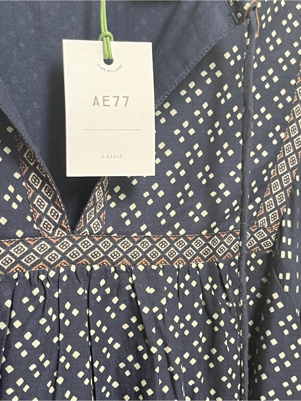 America Eagle, AE77 label organic cotton maxi dress. Size medium, New with tags - Picture 5 of 10